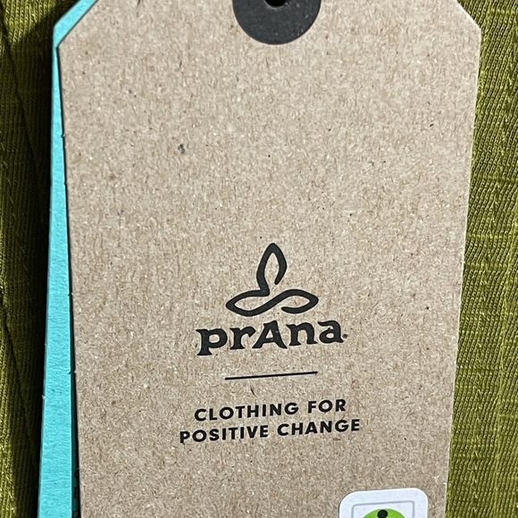 prAna Ocupas Popover Top in‎ Sweet Grass Green Size S NWT - Picture 10 of 11